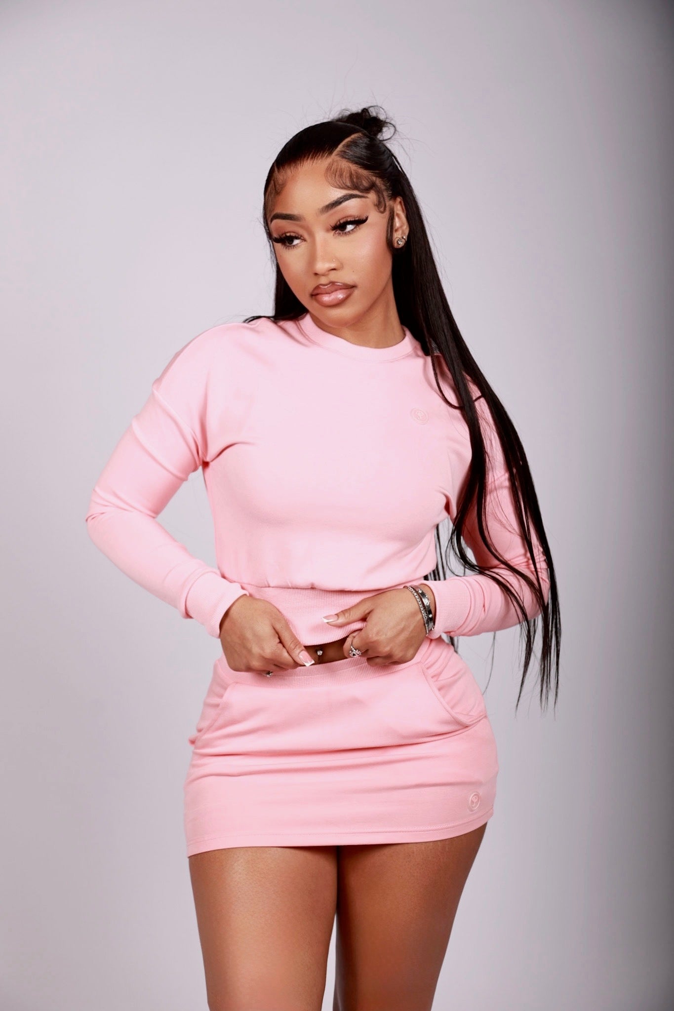 Amour Mini Skirt Set(BLUSH)