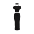 Bloom Maxi Skirt Set(NOIR)
