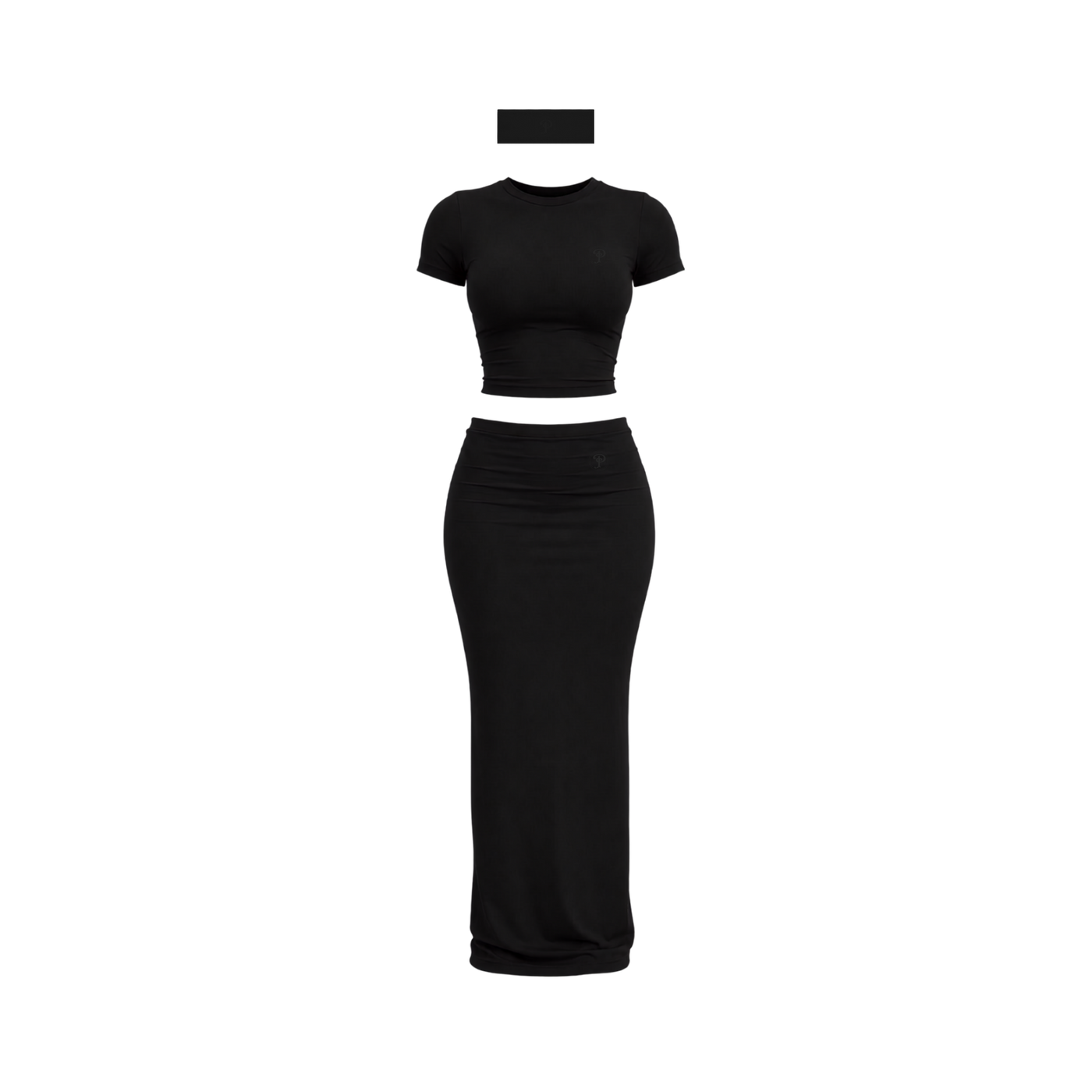 Bloom Maxi Skirt Set(Noir)