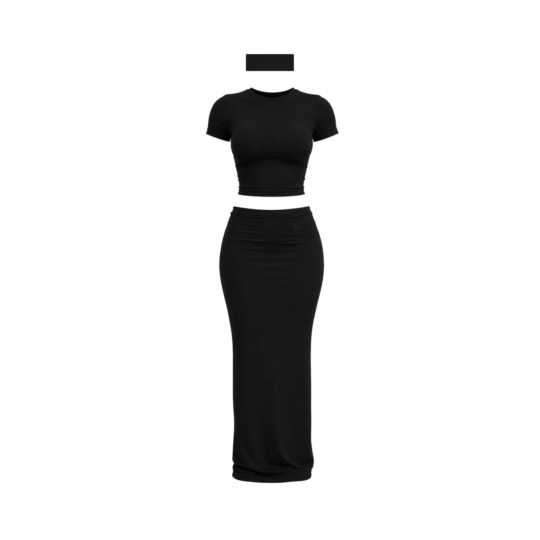 Bloom Maxi Skirt Set(NOIR)