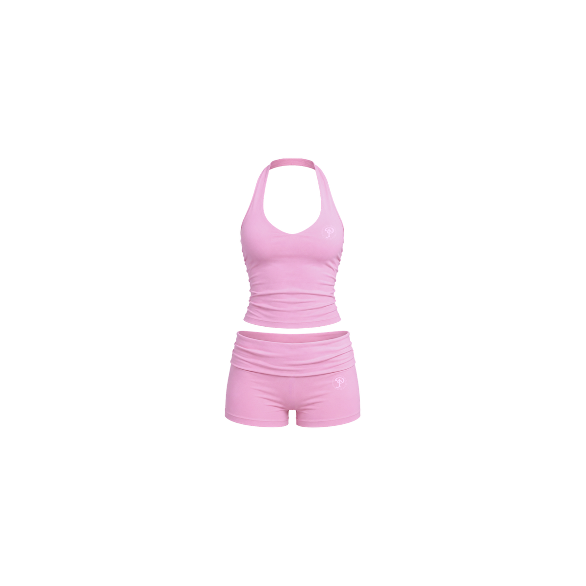 AURA HALTER TOP SET(BUBBLEGUM)