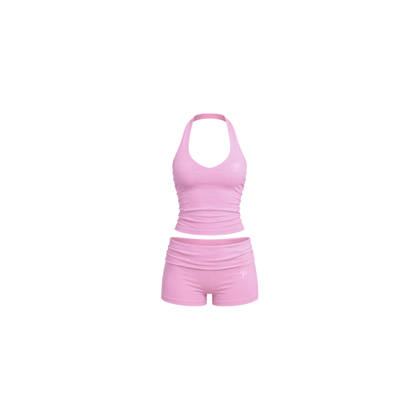 AURA HALTER TOP SET(BUBBLEGUM)
