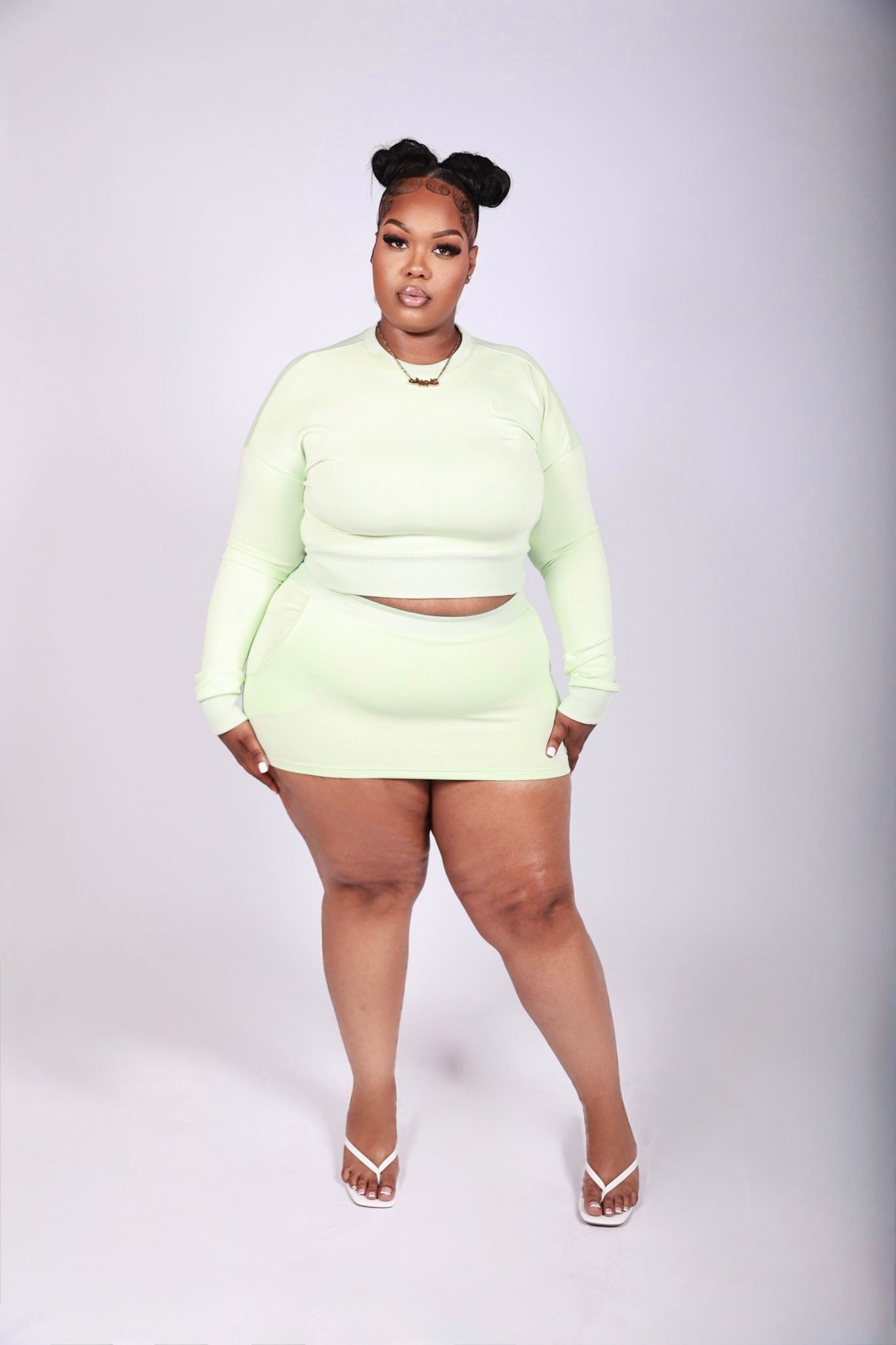 Amour Mini Skirt Set(MINT)