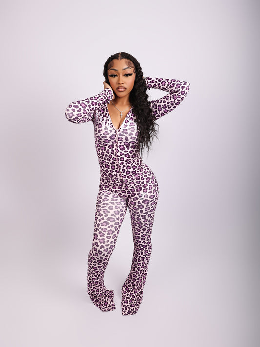 CHEETAH PRINT SET(RAVEN)