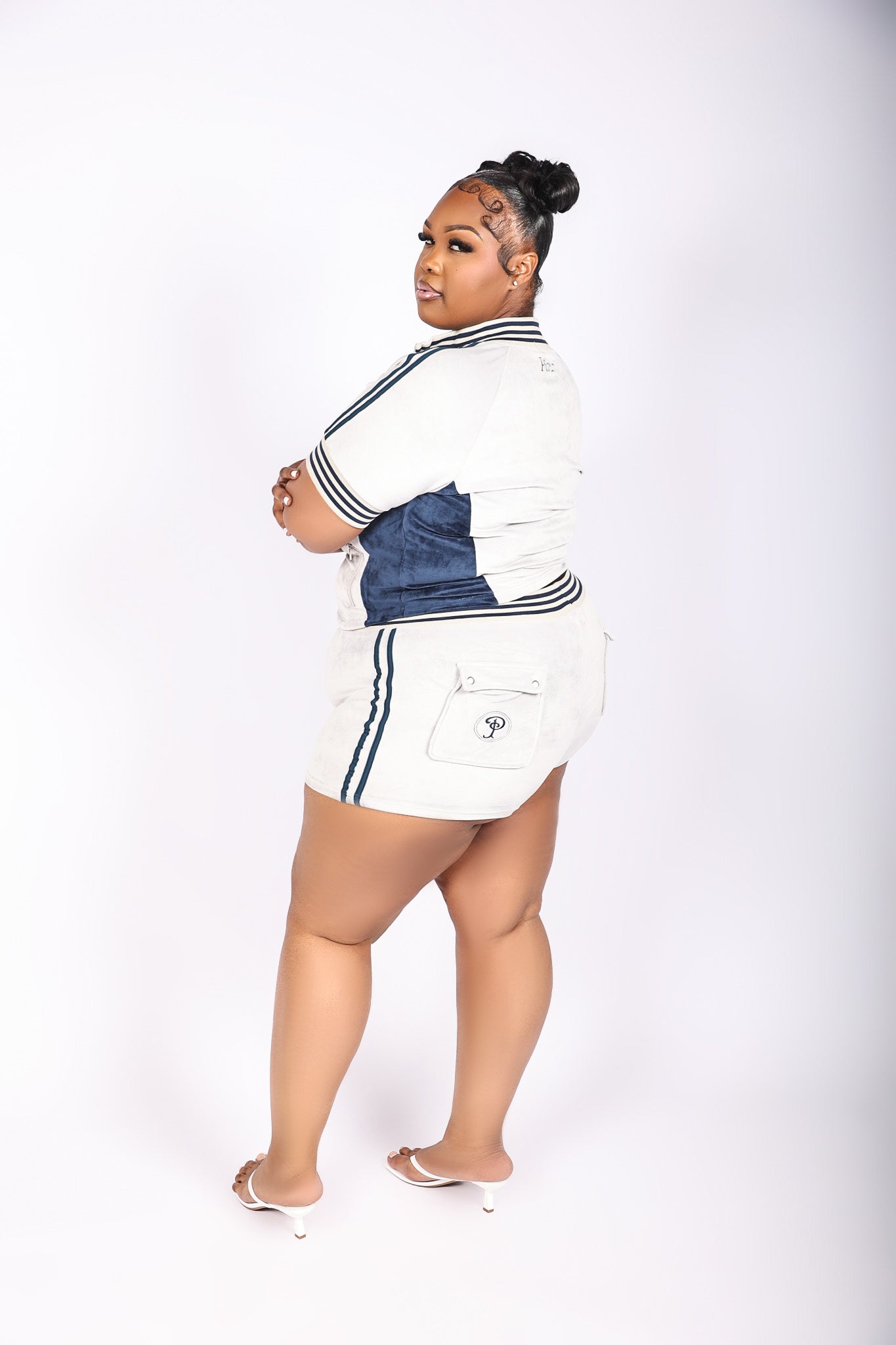 Short Velour Set (SMOKE)