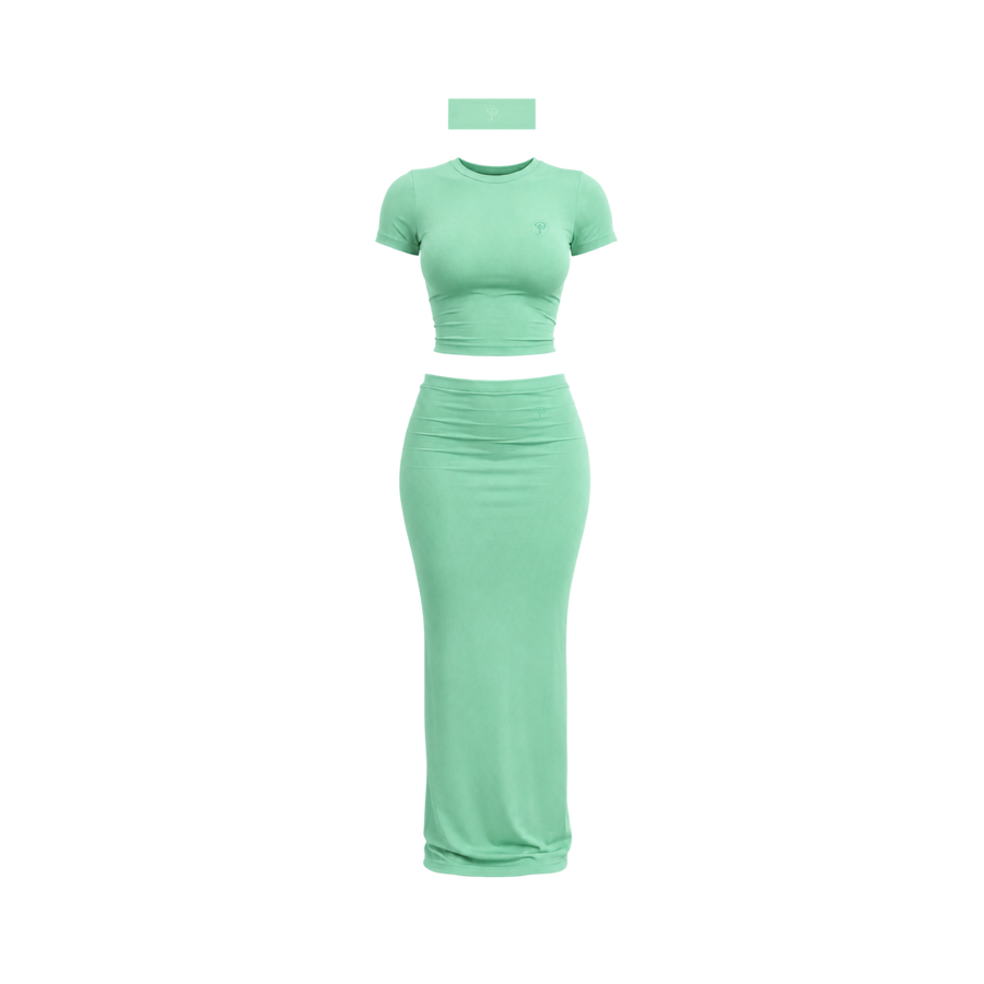 Bloom Maxi Skirt(Mint)