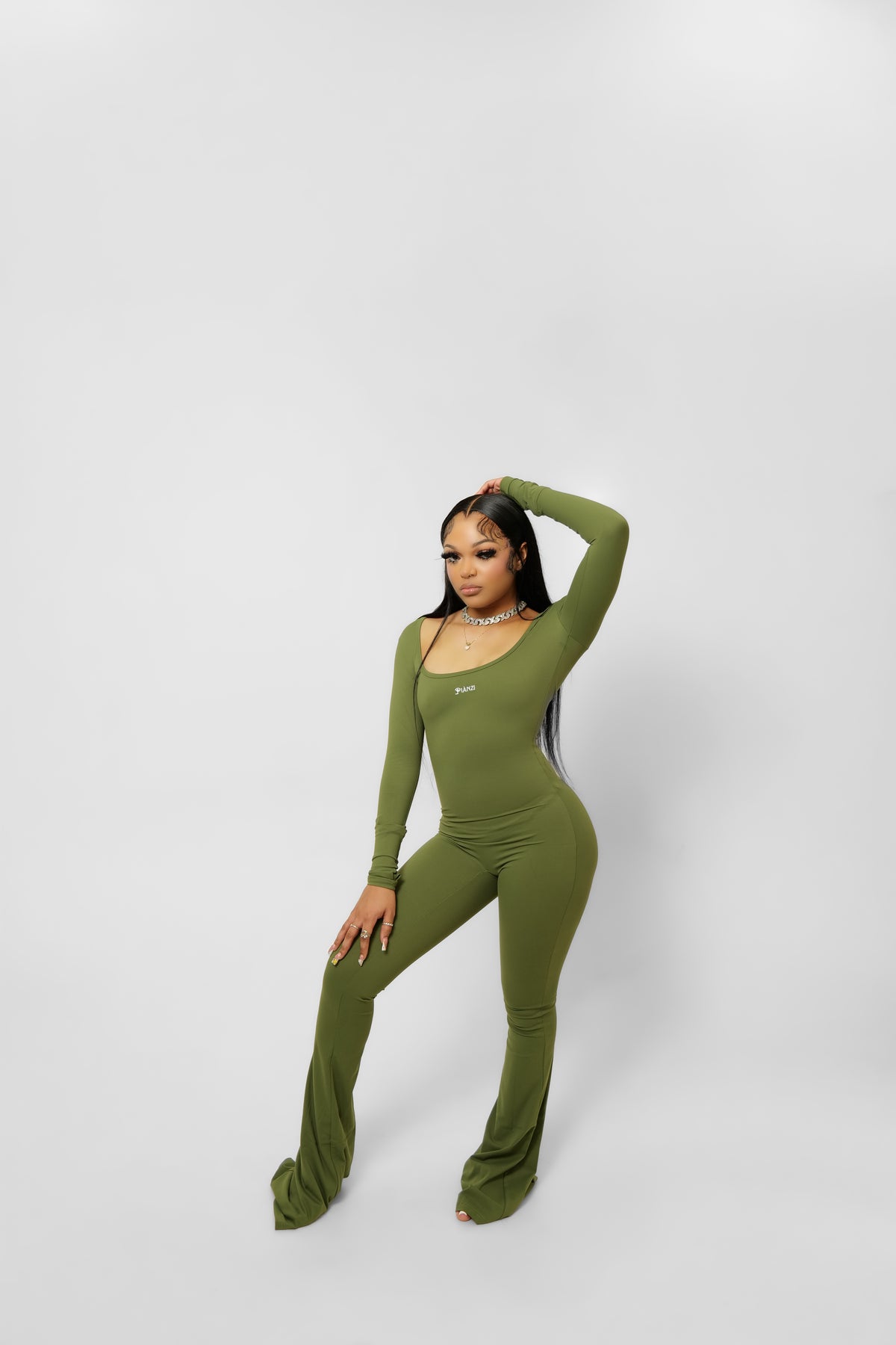 Sculpt Jumpsuit (OLIVE)