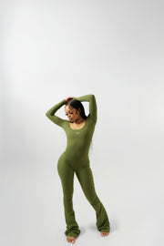 Sculpt Jumpsuit (OLIVE)