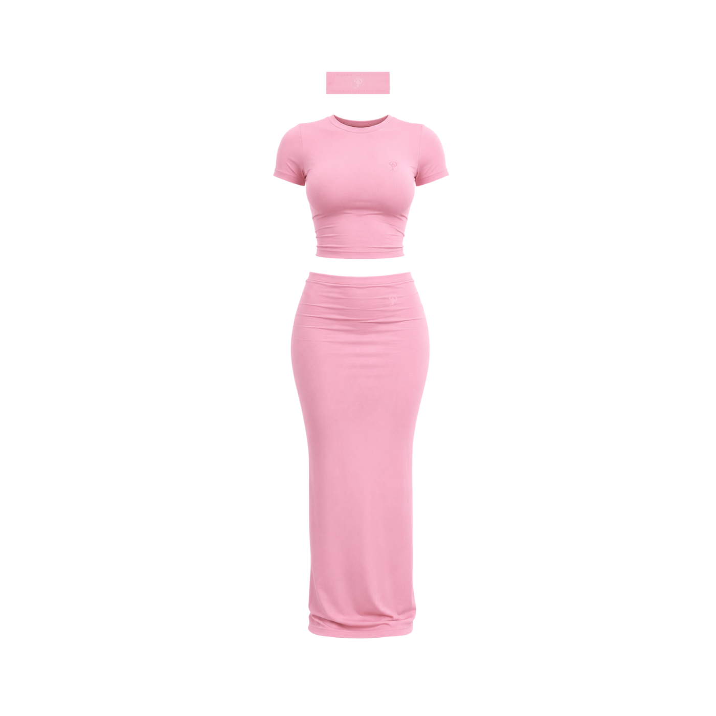 Bloom Maxi Skirt Set(Blush)