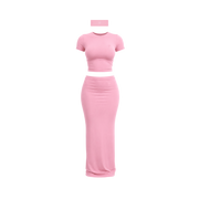 Bloom Maxi Skirt Set(BLUSH)