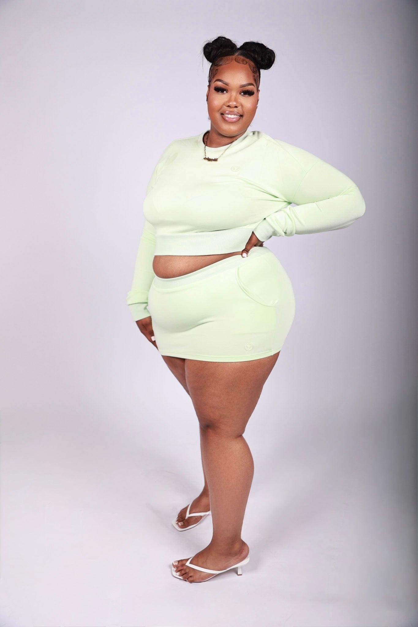 Amour Mini Skirt Set(MINT)