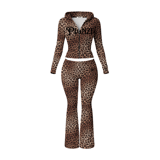 CHEETAH PRINT SET(SEPIA)