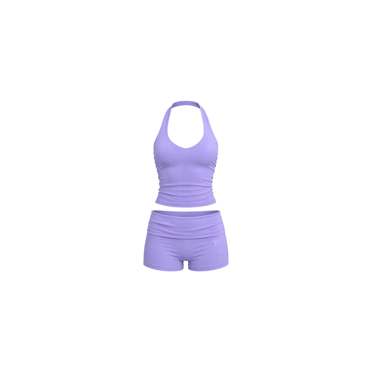 AURA HALTER TOP SET(LILAC)