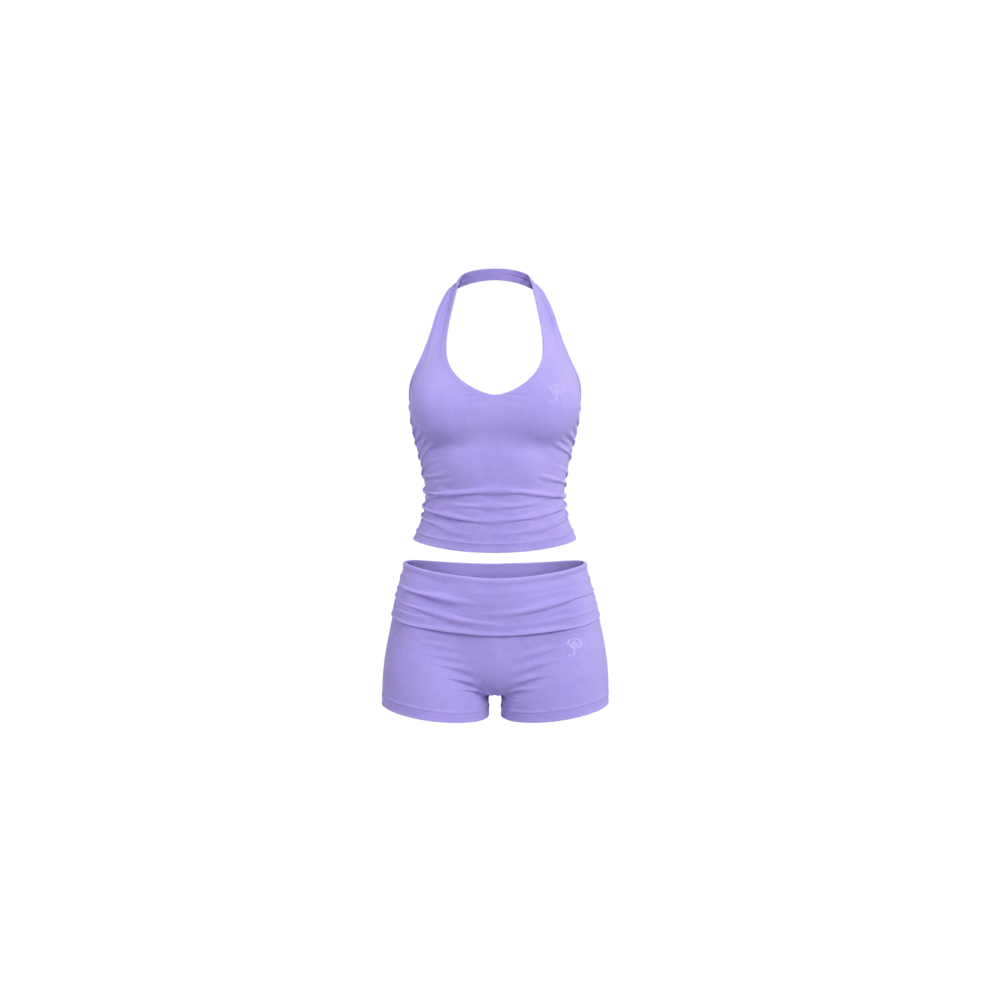 AURA HALTER TOP SET(LILAC)