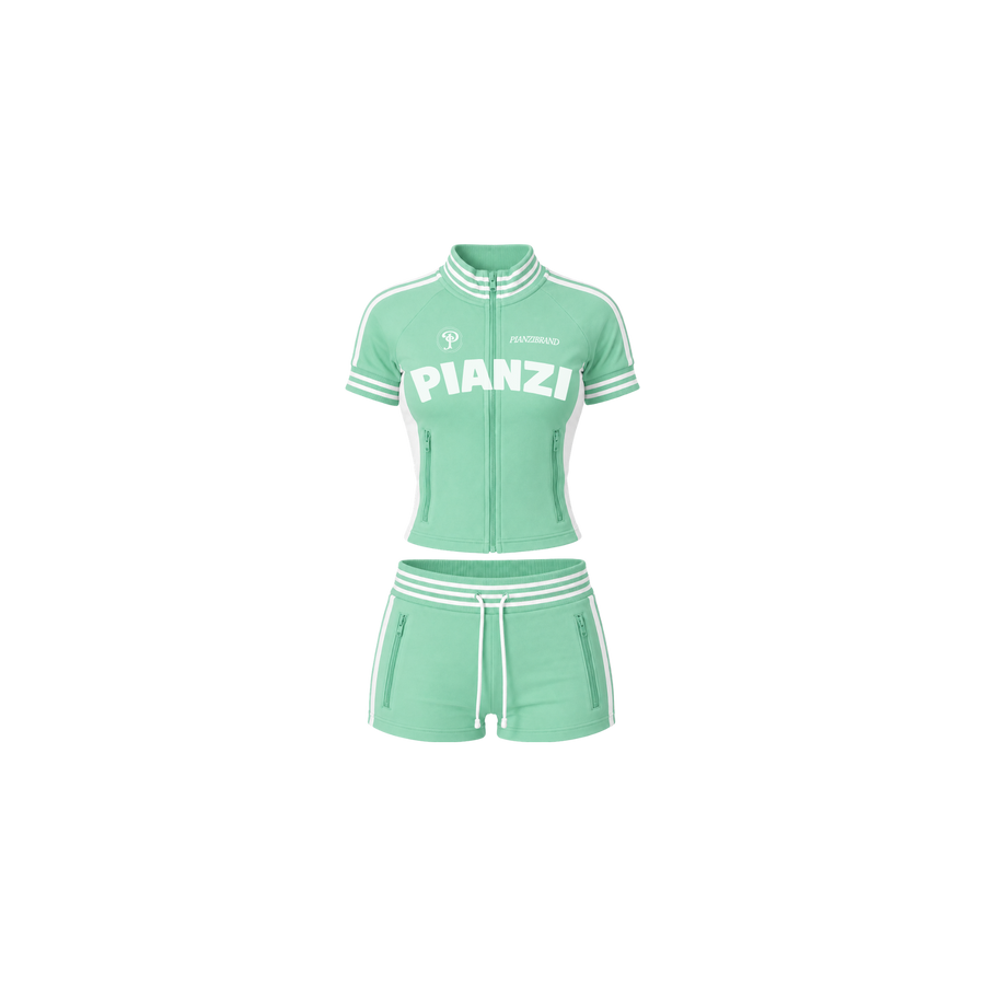 Short Velour Set (Mint)