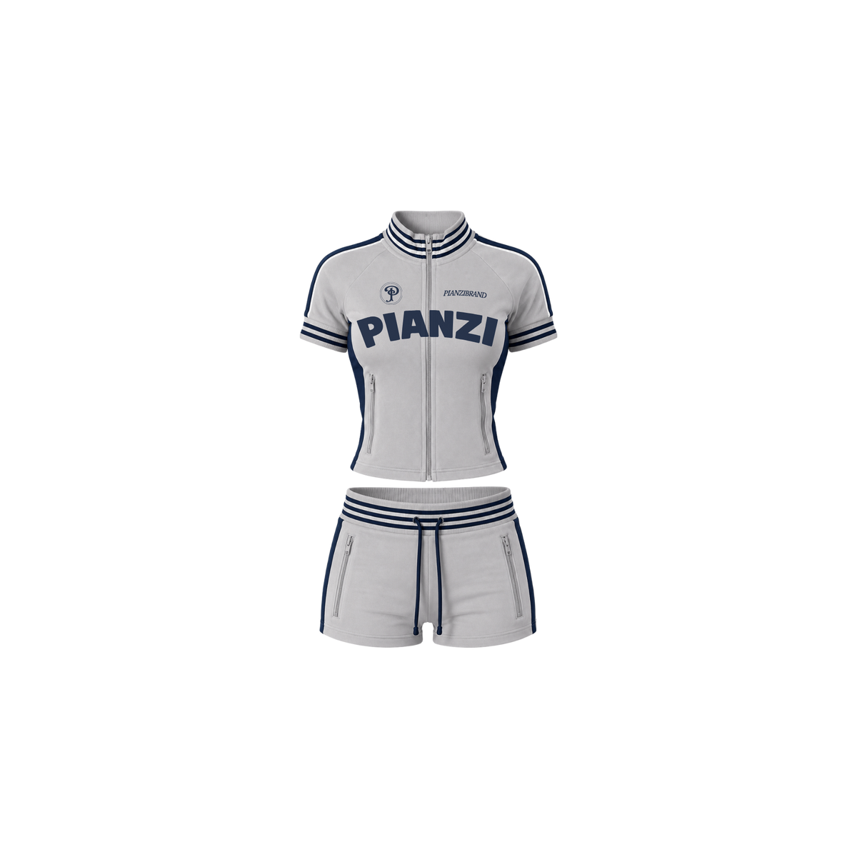 Short Velour Set (SMOKE)