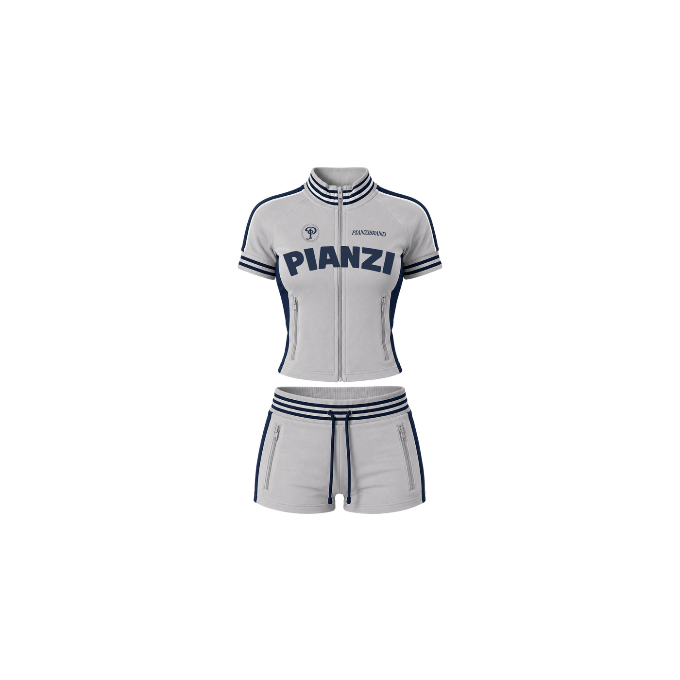 Short Velour Set (Smoke)
