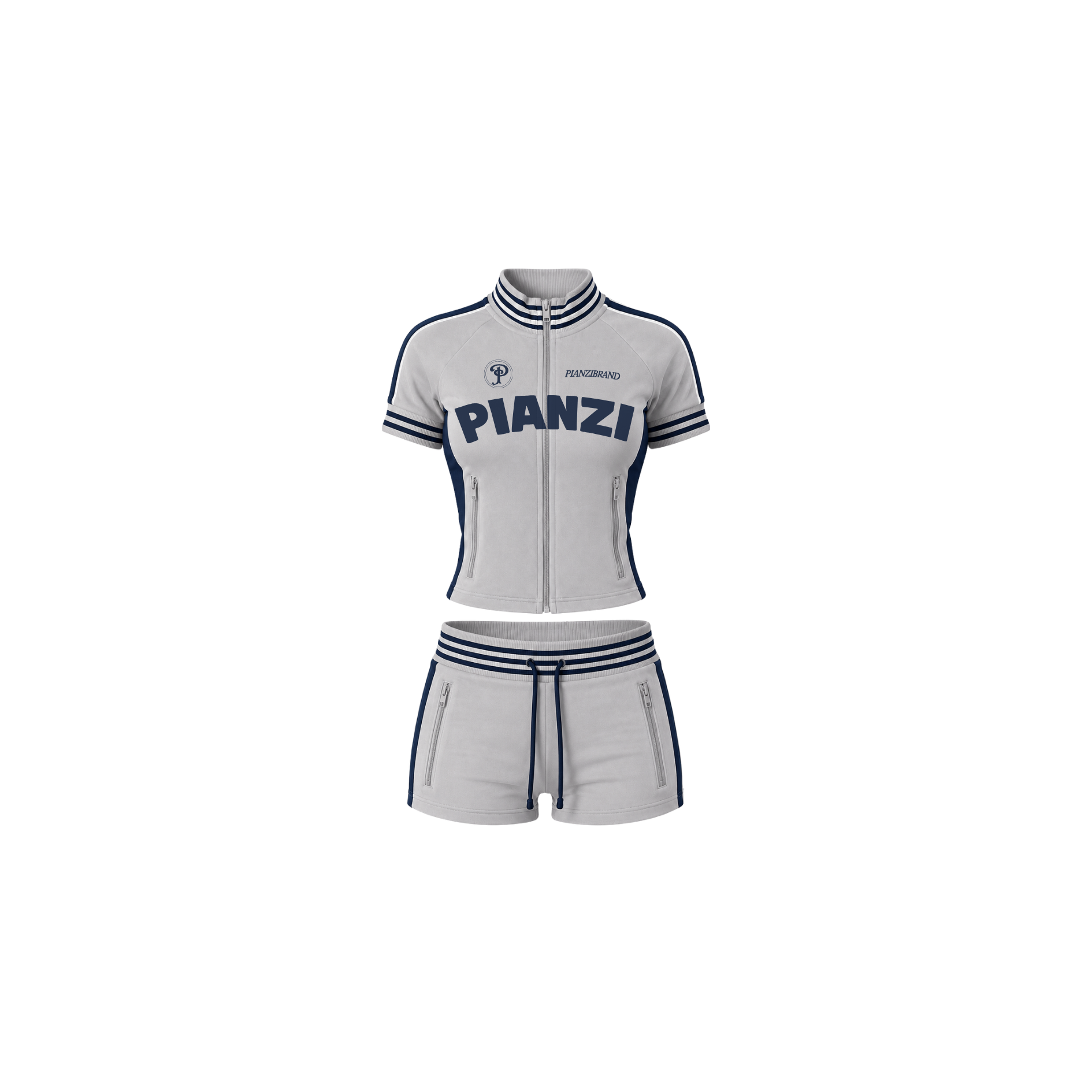 Short Velour Set (SMOKE)